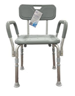 Bathroom Perfect Shower Chair with Back & Padded Arms Cs/2